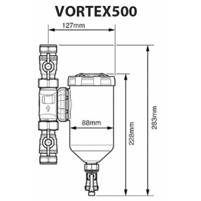 Vortex500 filter 28mm - SENTINEL : ELIMV500-GRP28-EXP