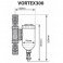 Filtre magnétique VORTEX300 M3/4" - SENTINEL : ELIMV300-GRP3\4M-EXP