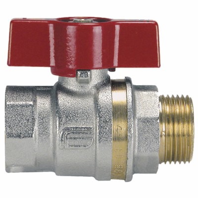 Brass ball valve MF aluminium lever 15x21 - EFFEBI SPA : 0825R404