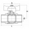 Brass ball valve MF aluminium lever 15x21 - EFFEBI SPA : 0825R404