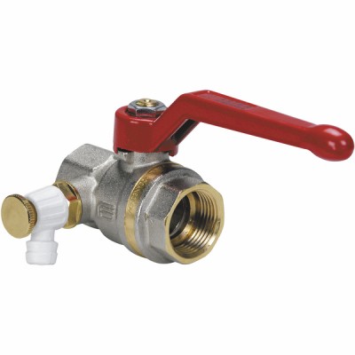 Ball valve with alu bleed handle FF 3/4" ASTER - EFFEBI SPA : 2375R405