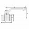 Ball valve with alu bleed handle FF 1-1/4" ASTER - EFFEBI SPA : 2375R407