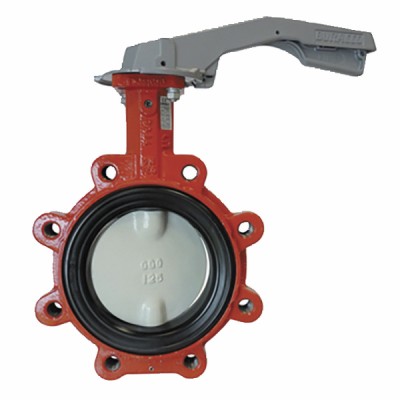 Butterfly valve with cast iron tapped disk DN32 - BURACCO : CL623T032HCCL