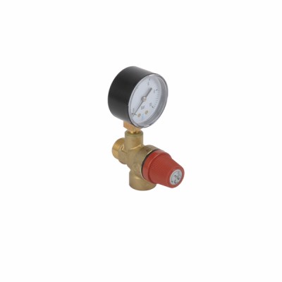 Safety valve 3b with manometer MF1/2" - DIFF