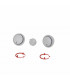 Grey knob, (3 pieces) - VAILLANT : 0020048969