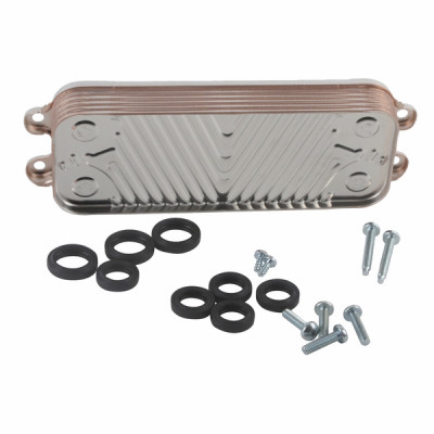 Domestic hot water exchanger, 12 plates - SAUNIER DUVAL : 0020186152