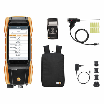 TESTO 300 Initial Confort avec imprimante, dilution CO, connecteur Bluetooth, sac à dos - TESTO : 0564300298