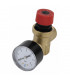 Heating safety valve with manometer