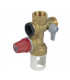 3/4" straight brass safety valve assembly, brass seat - DIFF