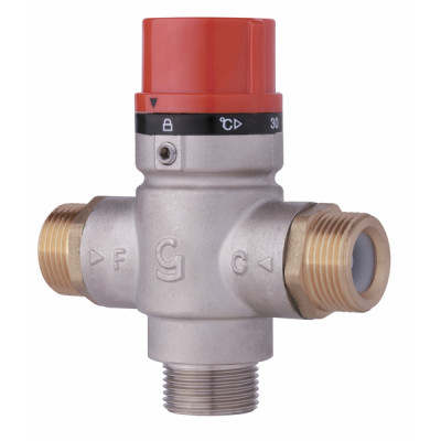 Mitigeur thermostatique solaire à 1 clapet MM3/4" - DIFF