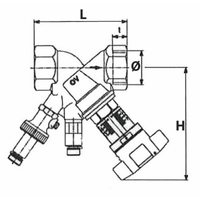 Hydrocontrol vtr dn32 HH - OVENTROP : 1060210