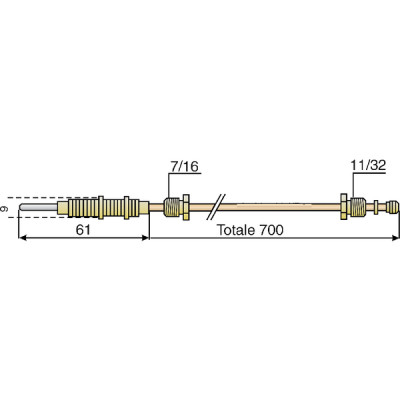 Thermocouple specific ref 6301038 - ROBERTSHAW : R-44336