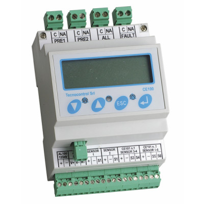 Detección gas - Central 6 vías tipo ce 100 - TECNOCONTROL : CE100