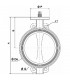 Robinet à papillon NF GAZ DN125- DIFF - 109711