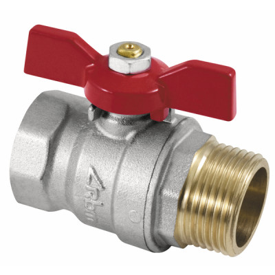 Ball valve MF butterfly handle 1/2"- DIFF - 110036
