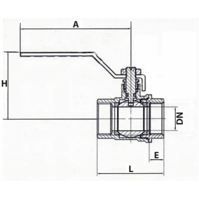 Ball valve MM 1 1/2? - DIFF