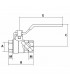 Drain ball valve FF PN 40 2"- DIMPEXP - 2142-2