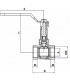 Ball valve FF with extended lever PN 40 3/4? - DIMPEXP : 1346-34