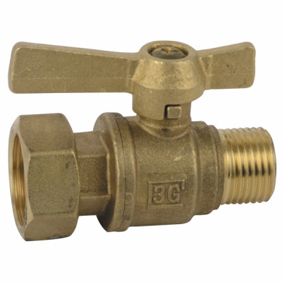 Water meter isolation ball valve straight MF 1/2? 3/4?