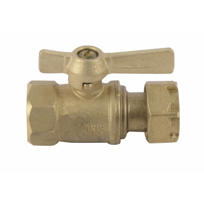 Water meter isolation ball valve straight FF 3/4?
