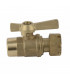 Water meter isolation ball valve straight FF 1/2? 3/4?