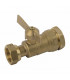 Water meter isolation ball valve straight for PE tube 3/4?