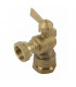 Water meter isolation ball valve angled for PE tube 3/4? - DIFF