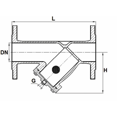 Cast iron sieve filter d32 - SFERACO : 220032