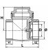 Clapet simple battant siège EPDM F1/2"- DIFF - 110256