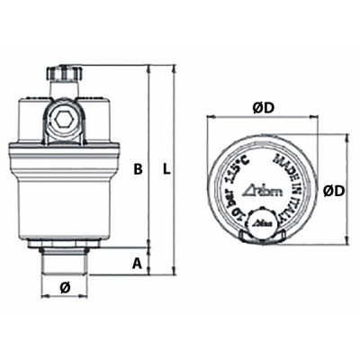 Miniluft flow 47l/mn 3/8"- RBM - 28280300