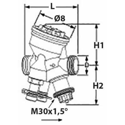 Vanne ta-compact p M 1"1/4 DN25 370 l/h- IMI - 52164-025