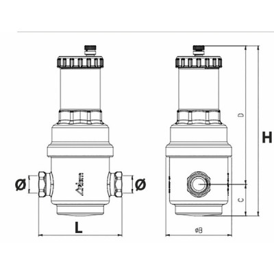 Separador de aire AIRTERM H1/2" - RBM : 28300400