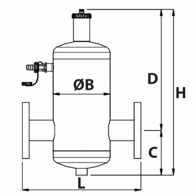 Air separator AIRTERM with DN50 flanges - RBM : 28300972