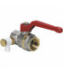 Ball valve with alu bleed handle FF 1" ASTER - EFFEBI SPA : 2375R406