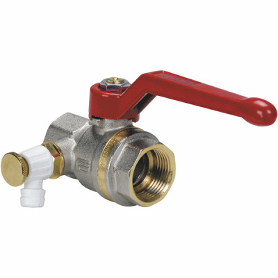 Ball valve with alu bleed handle FF 1-1/4" ASTER - EFFEBI SPA : 2375R407