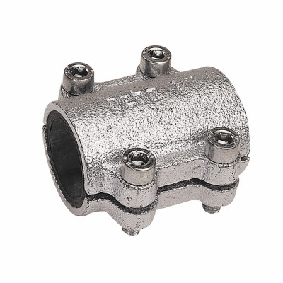 Short steel repair collar DSK 42.4 (1-1/4") - GEBO : 01.260.28.04