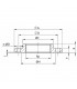 Brida aterrajada de acero H1"1/2- DIFF - 110988