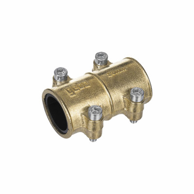 Collier réparation laiton MD 16 mm p/tube cuivre - GEBO : 04.620.60.16