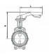 Butterfly valve with DN65 cast iron centring disk - BURACCO : CL623B065ICCL