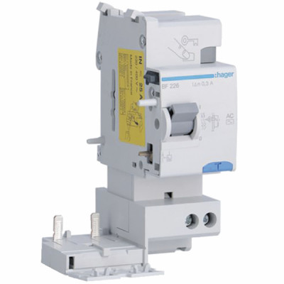 Differential block 2P 25A 300mA type AC- HAGER - BF226