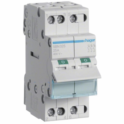 Modular switch 3-pole 25A- HAGER - SBN325