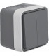 Double poussoir CUBYKO inverseur saillie- HAGER - WNC044