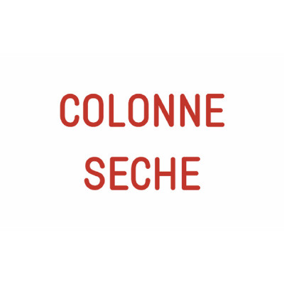 Étiquette rigide colonne sèche  - DIFF