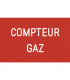 Étiquette rigide compteur gaz