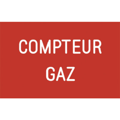Étiquette rigide compteur gaz