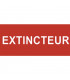 Étiquette rigide extincteur