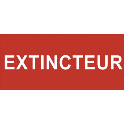 Étiquette rigide extincteur