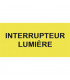 Étiquette rigide interrupteur lumière - DIFF
