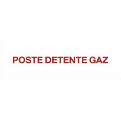 Étiquette rigide poste de détente gaz