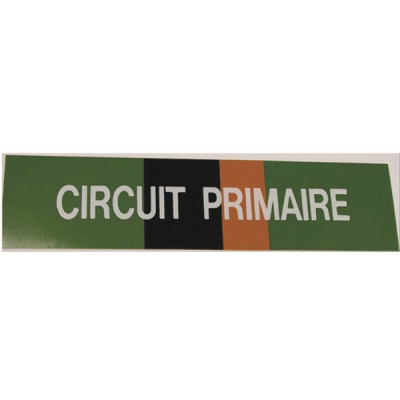 Étiquette souple adhésive circuit primaire (X 10)